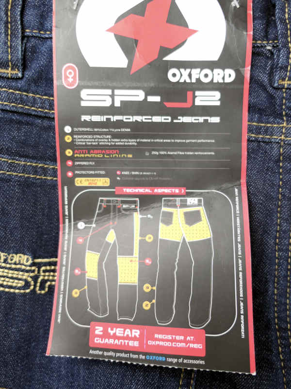 NOVÉ Dámské kevlarové rifle OXFORD, vel: M