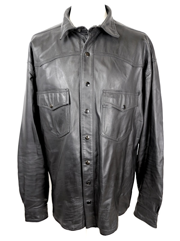 Pánská kožená košile Koudeláková BIKERS MODE, vel: 58/3XL