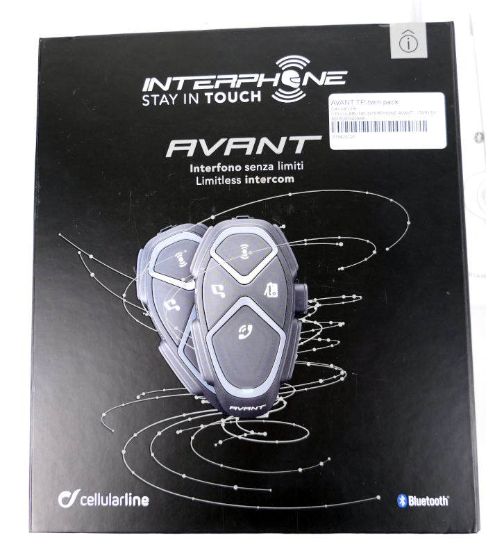 Interkom Cellularline Interphone Avant Twin Pack, pro dvě helmy
