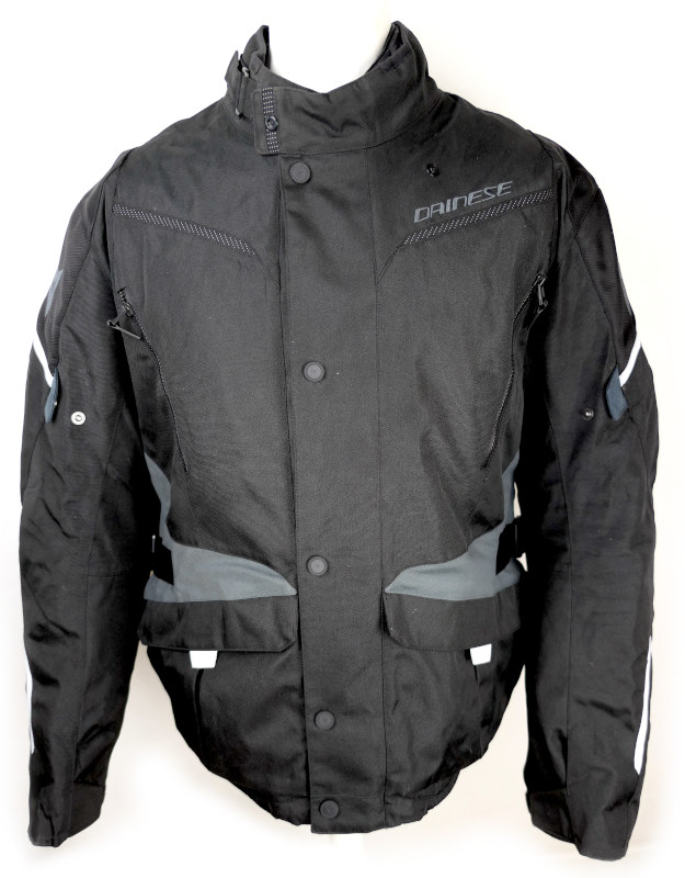 Zánovní textilní bunda Dainese Tempest 3 D-Dry, černá/šedá - vel. 60 (XXL)