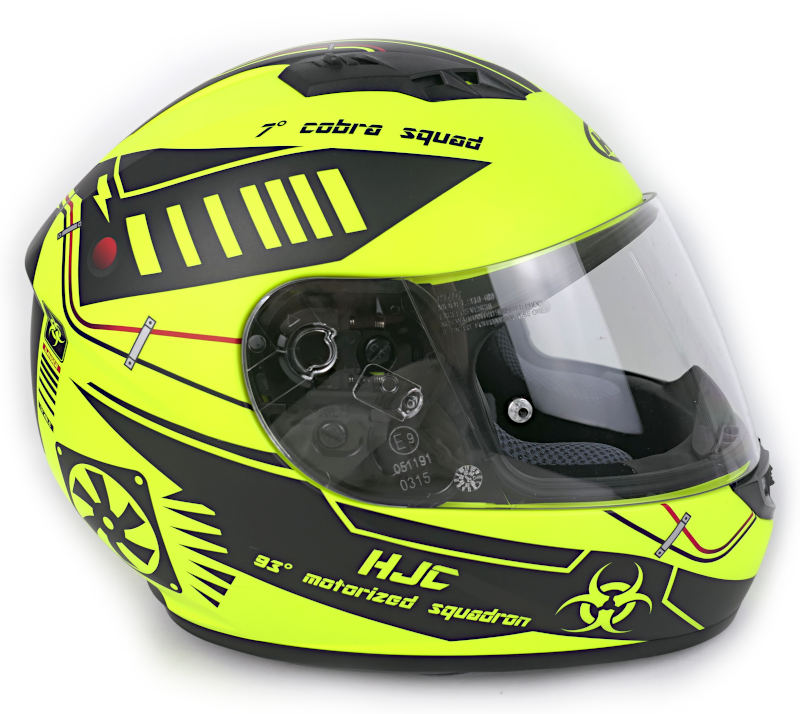 Zánovní integrální helma HJC CS-15 Tarex, fluo-černá - vel. L