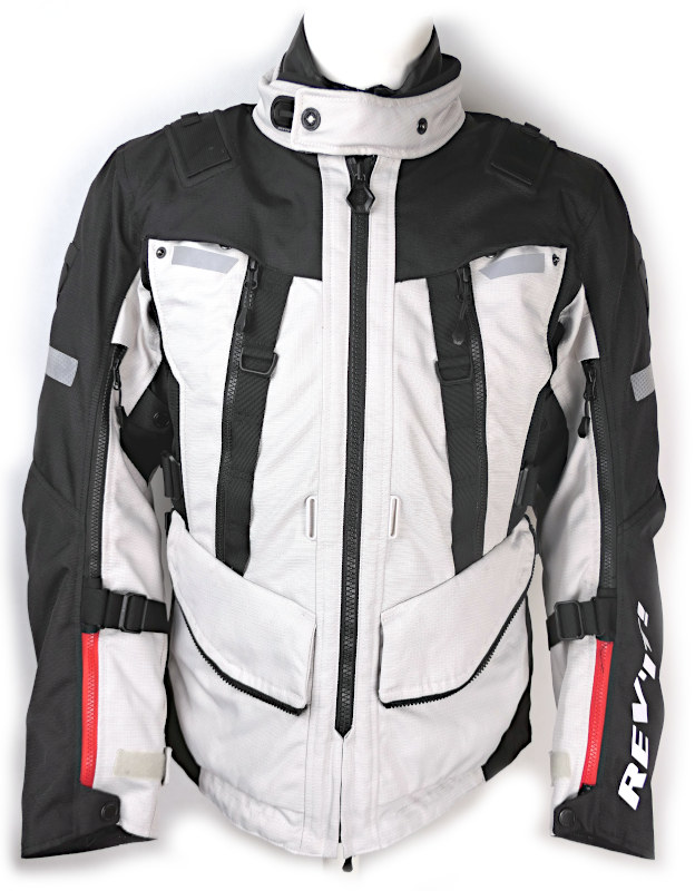 Třívrstvá pánská moto bunda Revit Sand 4 H2O, černá-světlá - vel. M