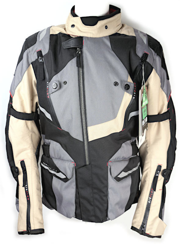 Nová cestovní moto bunda Oxford Montreal 3.0, černá/šedá/béžová - vel. L