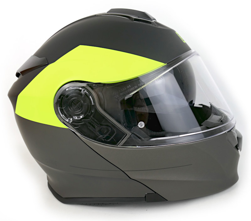 Nová výklopná helma Origine Delta Virgin, šedá/fluo - vel. S
