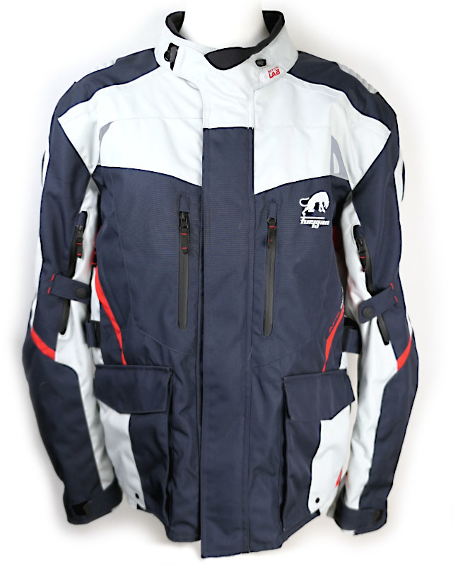 Nová pánská moto bunda Furygan Apalaches - modrá/šedá/červená, vel. 4XL