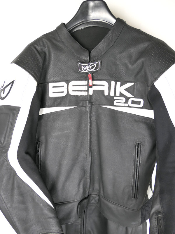 Pánská dvoudílná kožená kombinéza BERIK Flumatic, vel: 54/XL