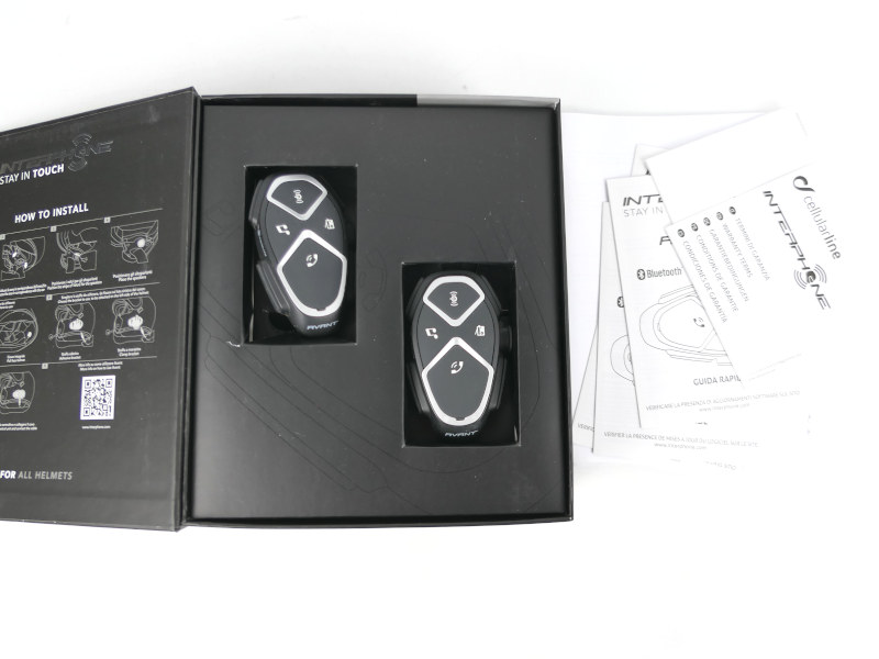 Interkom Cellularline Interphone Avant Twin Pack, pro dvě helmy
