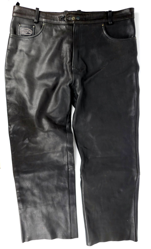 Pánské kožené kalhoty BF zkrácené, vel: XXL