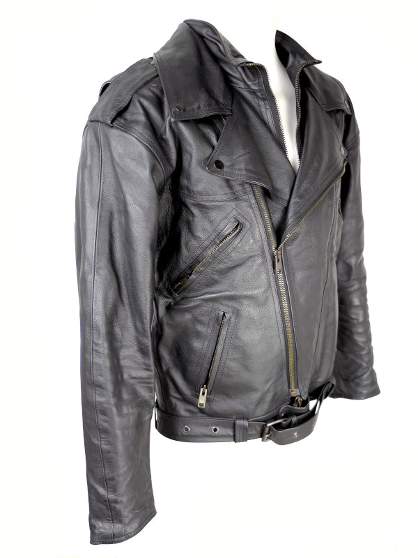 Pánská kožená bunda KOUDELÁKOVÁ BIKERS MODE F-K bez chráničů, vel: 52/XL