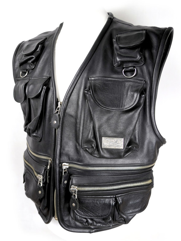 Kožená pánská vesta UNCS, vel: XL