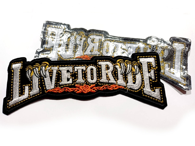 NOVÁ Nášivka Live to Ride bílá