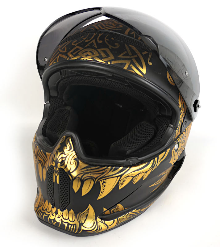 Integrální karbonová helma RUROC Atlas 4.0 Fenrir + čiré plexi, vel: SM/55-57