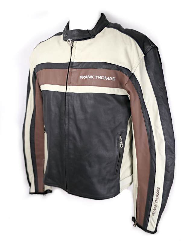 Kožená bunda FRANK THOMAS Cafe Racer, vel: 58/3XL