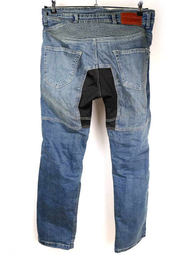 Nošené dámské moto džíny Trilobite Parado modré, prodloužené – vel. 40/XXL 