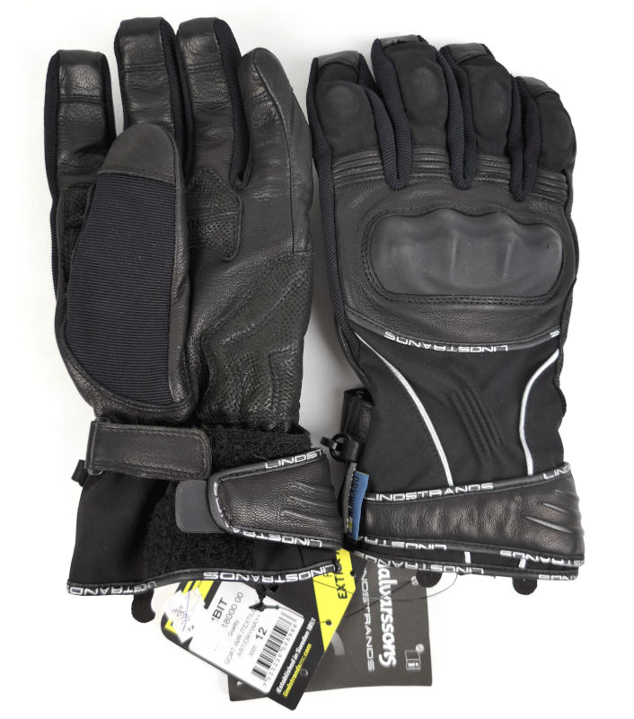 Nové voděodolné rukavice Lindstrands Orbit, černé - vel. XL