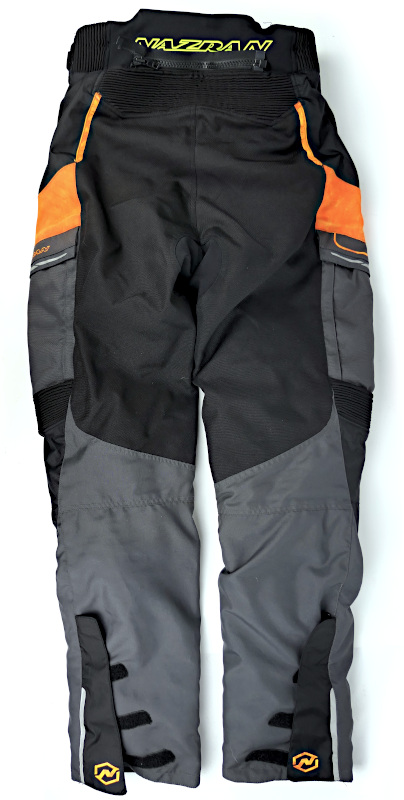 Pánské cestovní kalhoty Nazran Campus, černá/šedá/oranžová - vel. M