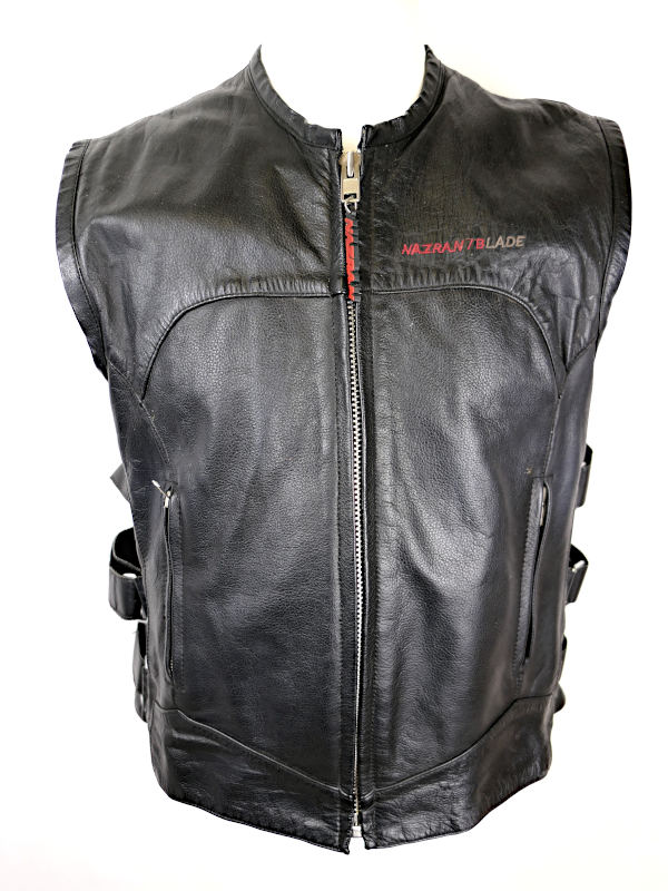 Pánská kožená vesta Nazran Blade, černá - vel. 4XL