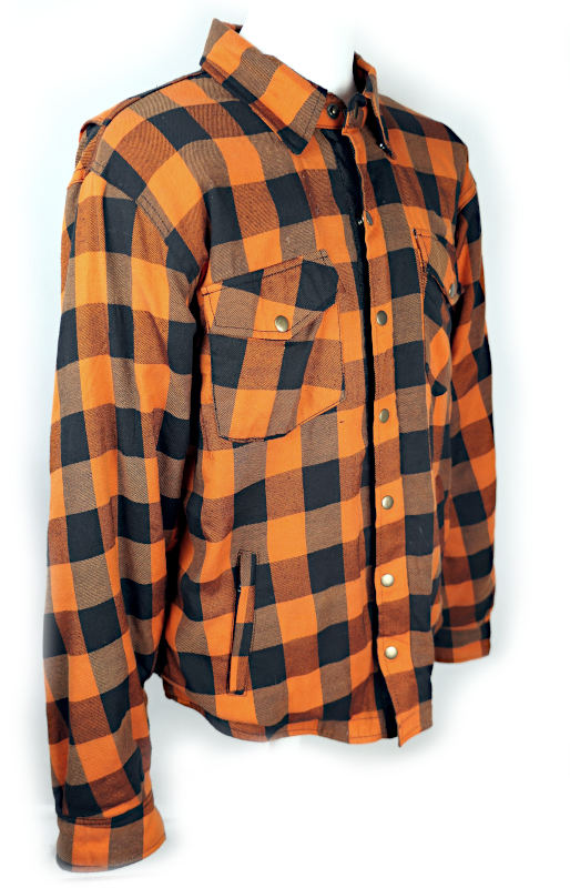 Pánská celokevlarová moto košile B-Star, oranžová/černá - vel. XXL