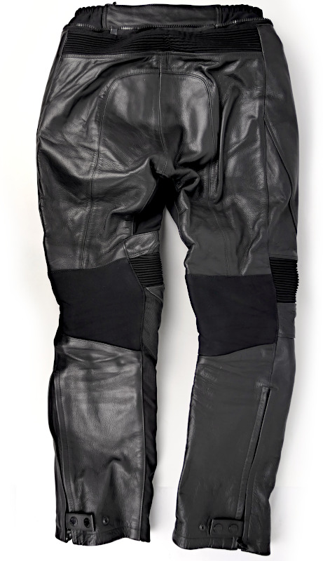 Kožené moto kalhoty 4SR Naked Shine, černá - vel. 48