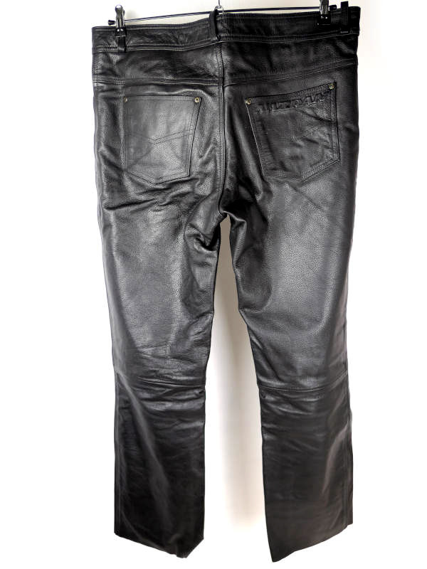 Pánské kožené moto kalhoty Nazran Chopper, černé - vel. 4XL