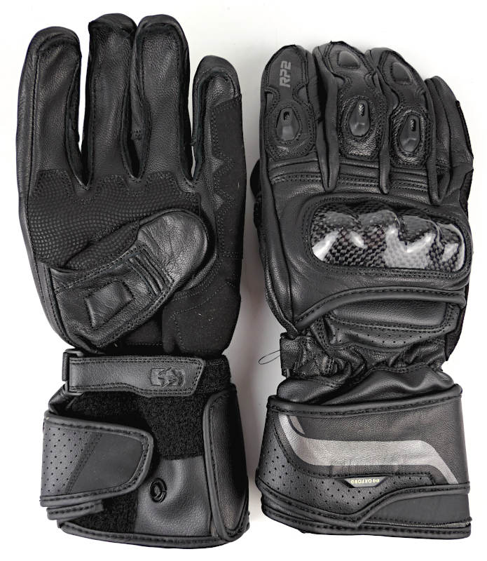 Nové sportovní kožené rukavice Oxford RP-2, černé - vel. XL