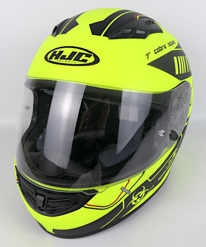 Zánovní integrální helma HJC CS-15 Tarex, fluo-černá - vel. L