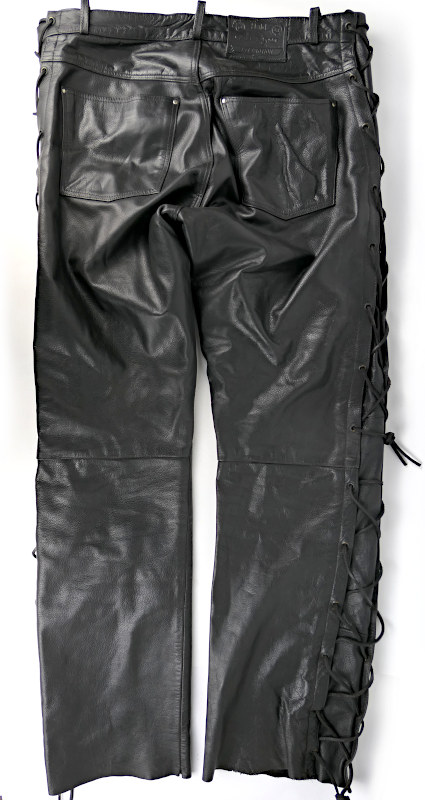 Pánské kožené chopper kalhoty HELD se šněrováním - vel. 54 (XL)