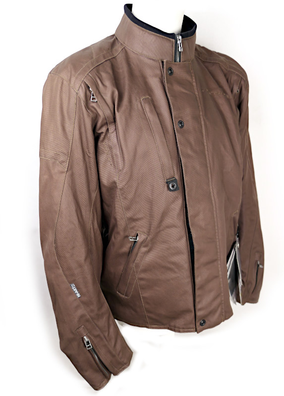 Nová pánská moto bunda Lindstrands Fergus, hnědá - vel. 54 (XL)