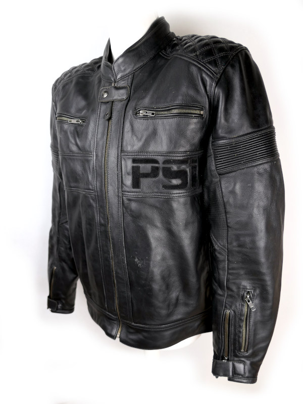 Pánská kožená moto bunda PSí Hubík Destra Tech-Air, černá - vel. 54 (XL)