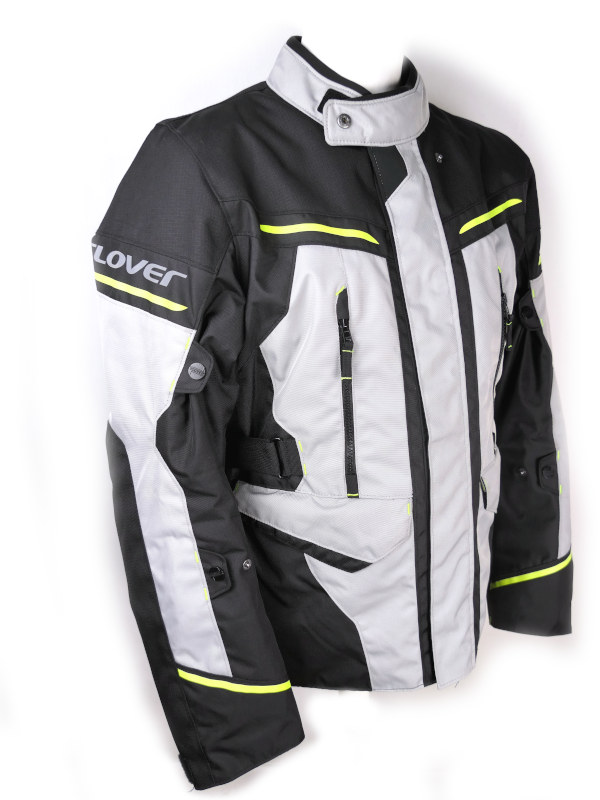 Zánovní pánská bunda Clover Storm-4 WP, černo-šedá-fluo - vel. L