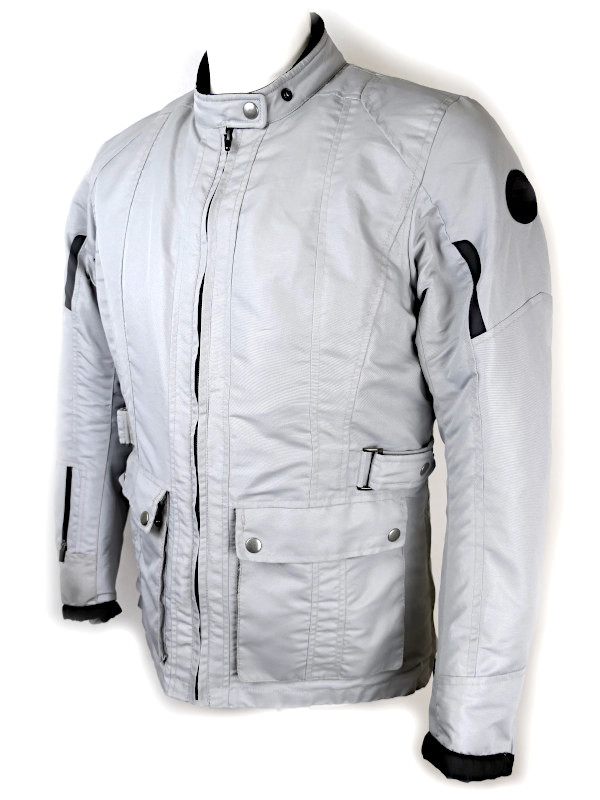 Dámská textilní moto bunda Axo Urban s membránou, světlá - vel. L