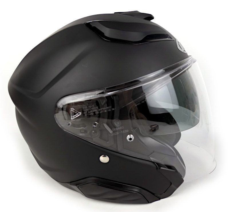 Zánovní otevřená moto helma HJC F31 Solid, černá - vel. M