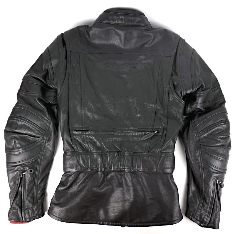 Dámská dlouhá kožená moto bunda Harley-Davidson FXRG, černá - vel. XS
