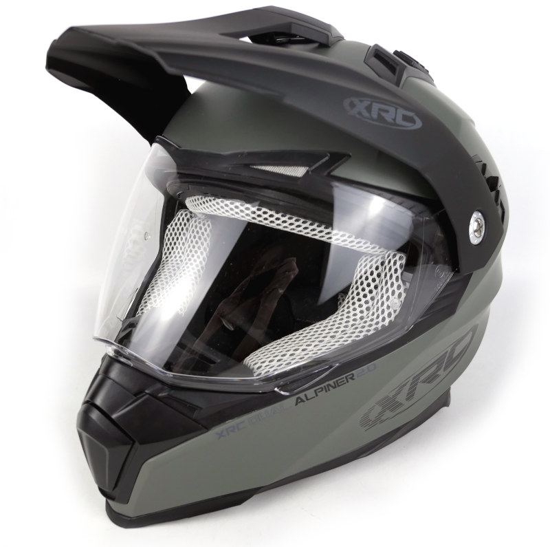 Zánovní enduro helma XRC Dual Alpiner 2.0, khaki - vel. M