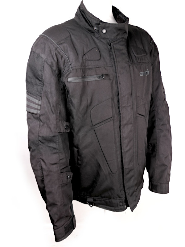 Pánská voděodolná moto bunda Nerve, černá - vel. 4XL