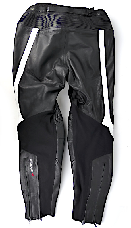 Nové dámské kožené moto kalhoty Difi Mondello, černo/bílé - vel. 40(M)