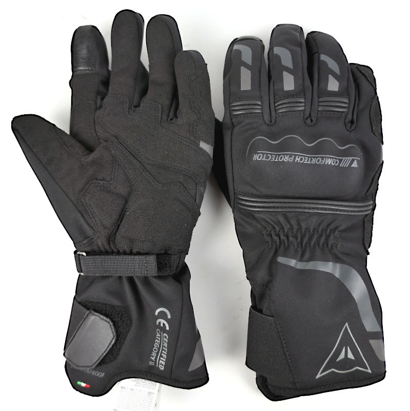 Voděodolné zateplené rukavice DAINESE Tempest D-Dry Long, černé - vel. L