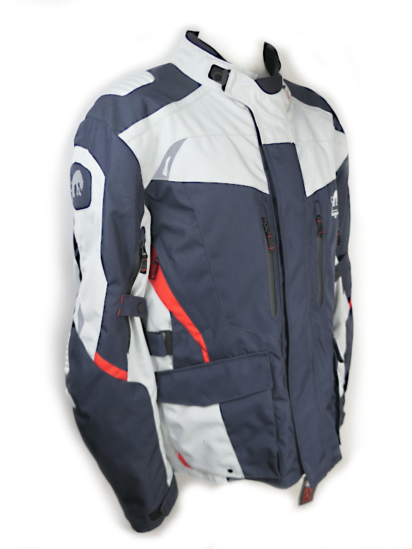 Nová pánská moto bunda Furygan Apalaches - modrá/šedá/červená, vel. 4XL