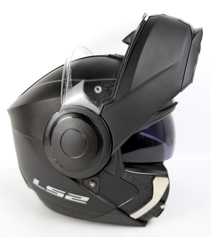 Zánovní výklopná helma LS2 FF902 Scope Solid, černá matná - vel. M