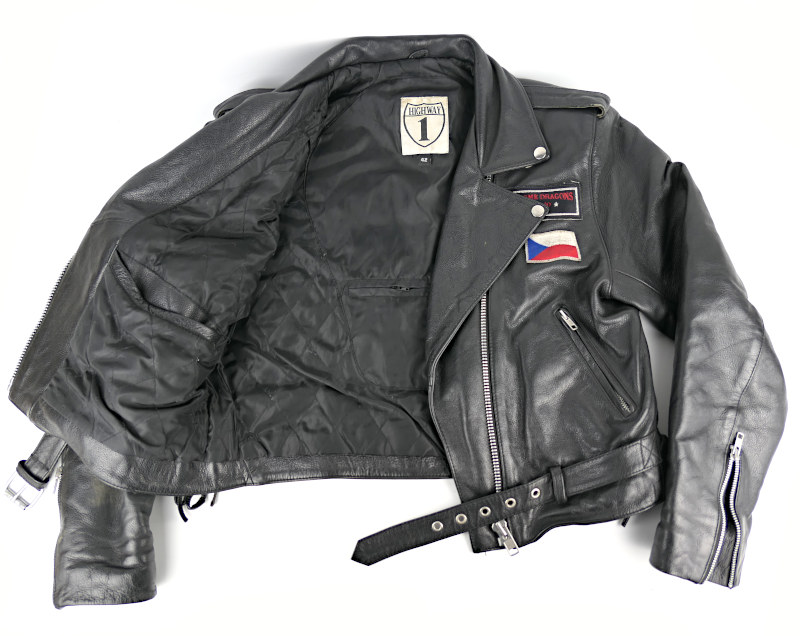 Dámská kožená bunda "křivák" HIGHWAY, vel: 42/XL