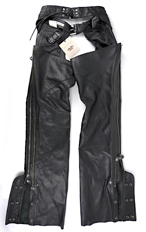 NOVÉ Dámské kožené chapsy HARLEY-DAVIDSON, vel: XS