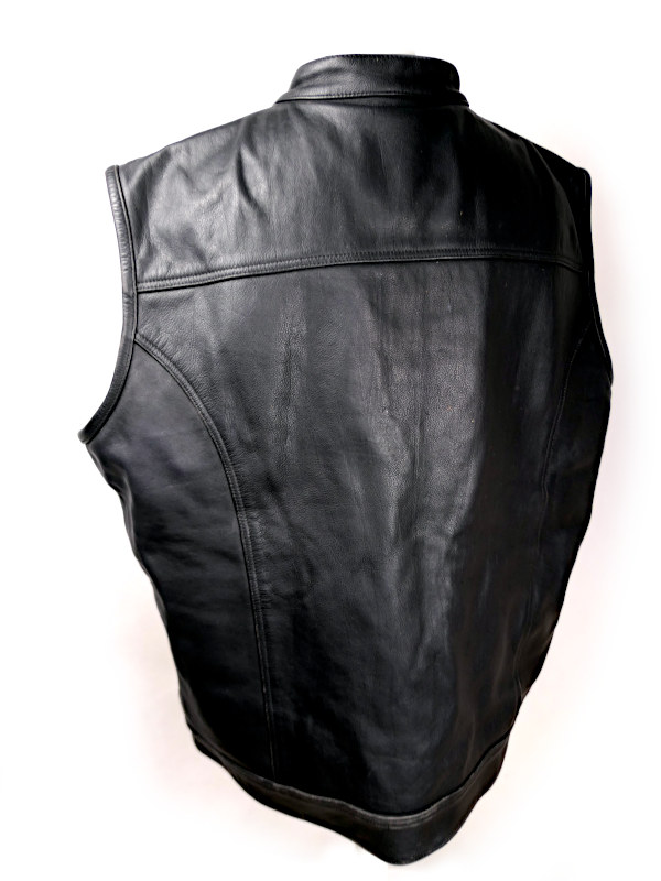 Pánská kožená vesta LEATHERICK, vel: 4XL