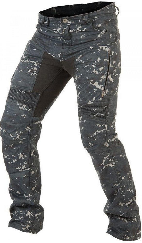 NOVÉ Kevlarové kalhoty TRILOBITE Parado blue digi camo CE level 2, vel: 42/3XL