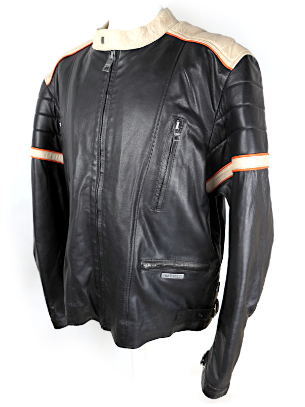 Zánovní kožená bunda W-TEC Hellsto, vel: 5XL