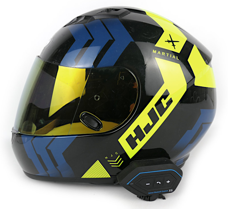 Integrální helma HJC CS-15 Martial, interkom + čiré plexi, vel: L