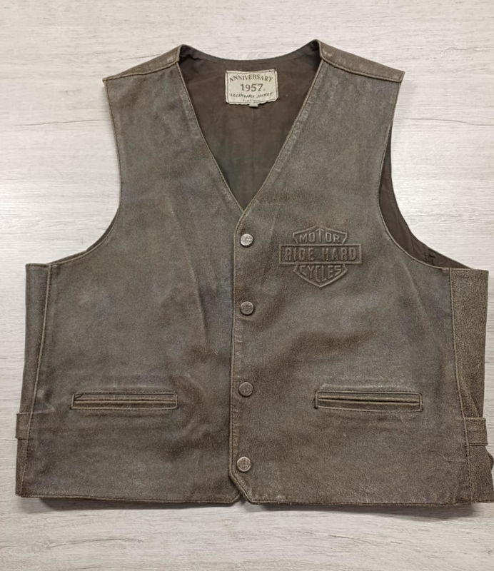 Pánská kožená vesta, vel: XL