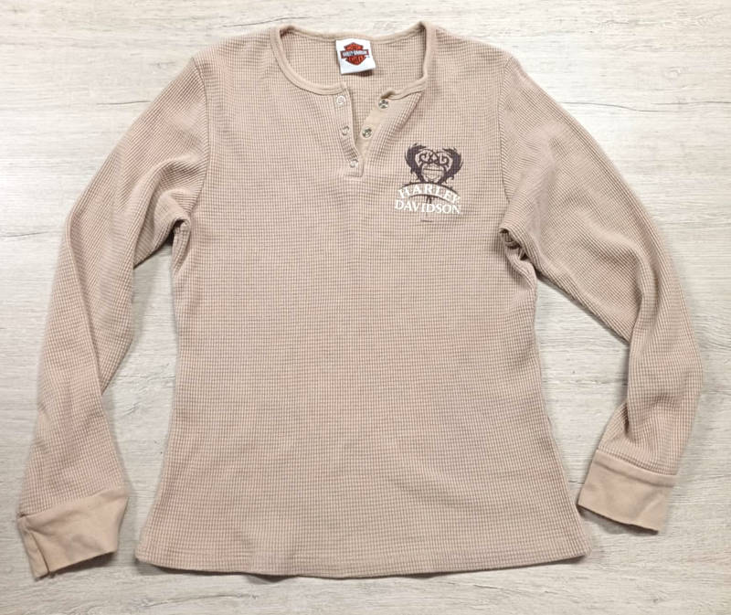 Zánovní dámské tričko HARLEY-DAVIDSON s dlouhým rukávem, vel: M