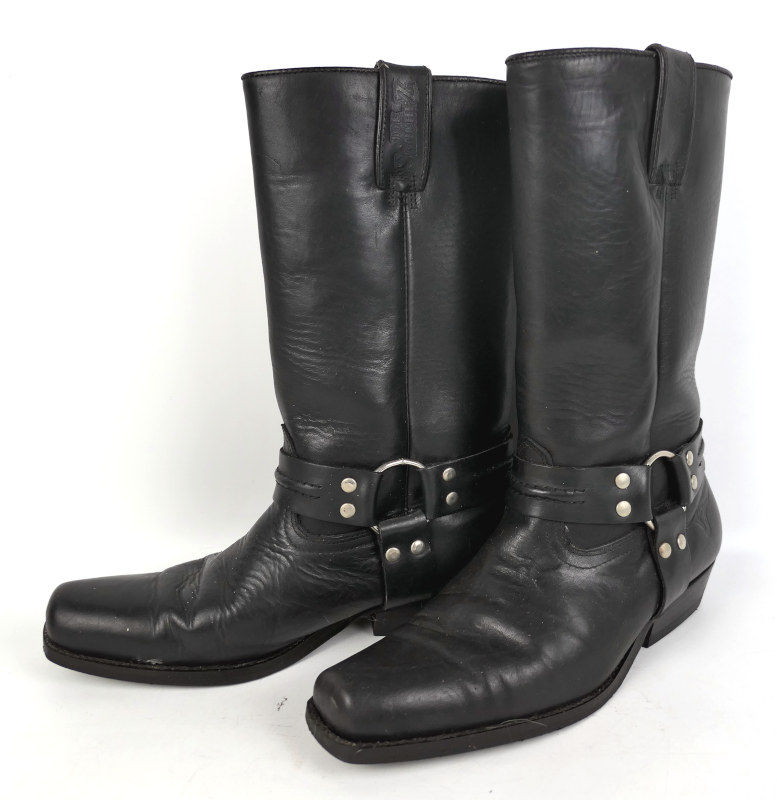 Stylové kožené koně Joe Sanchez, černé - vel. 44