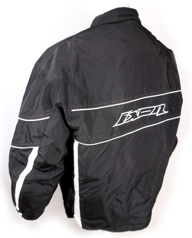 Pánská textilní moto bunda IXON Nervous, černá/bílá - vel. XL