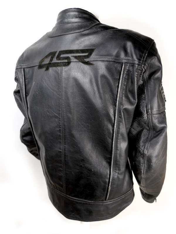 Pánská kožená retro bunda 4SR Rebel III, černá - vel. 54 (XL)